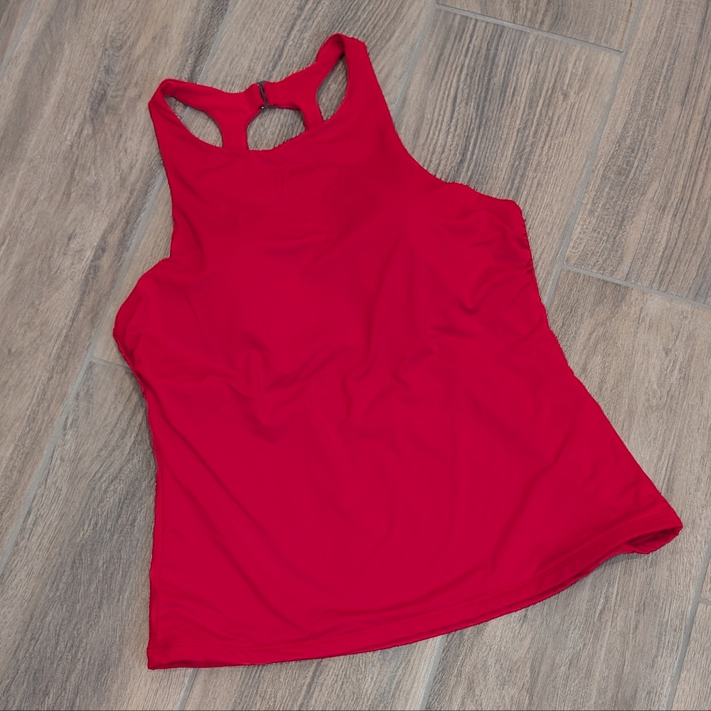 Athleta Red Tankini Top Size 40 B/C